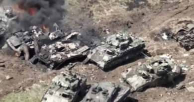 Russian military shares visuals of captured German tanks