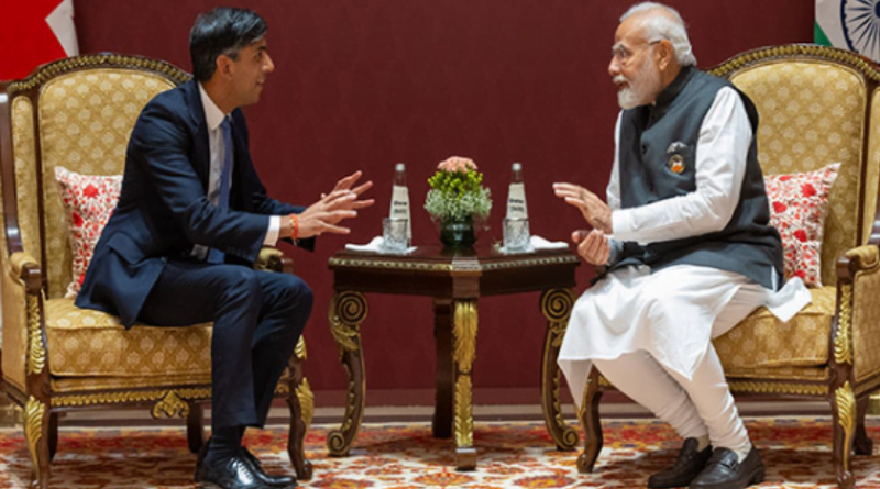 PM Modi and UK PM Sunak Hold Discussion on Gaza Conflict