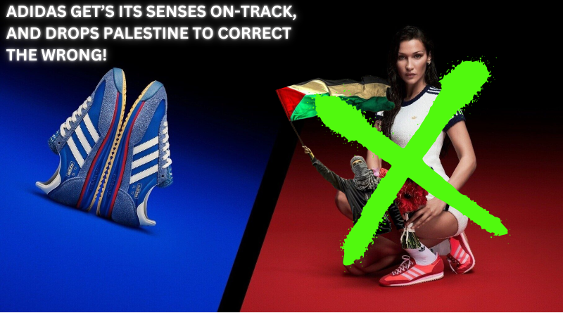 adidas get’s its senses right and drops Palestine to ask for apology