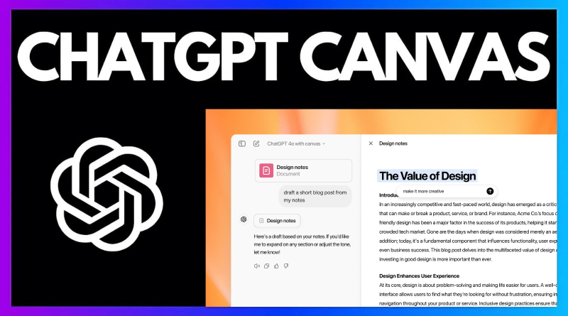 OpenAI CHATGPT Canvas