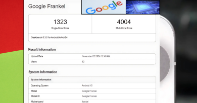 Google Frankel Tensor Chip G5